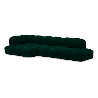 Objekte Unserer Tage Sofa | Sander - Sofa - Objekte unserer Tage - DESIGN 07 LINKS (4-SITZER) - TANNENGRÜN (VIDAR 4 1062 BY KVADRAT/RAF SIMONS)