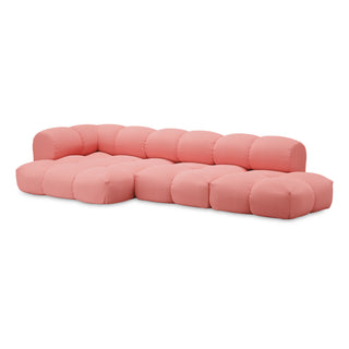 Objekte Unserer Tage Sofa | Sander - Sofa - Objekte unserer Tage - DESIGN 07 LINKS (4-SITZER) - ROSA (VIDAR 4 622 BY KVADRAT/RAF SIMONS)