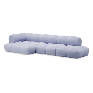 Objekte Unserer Tage Sofa | Sander - Sofa - Objekte unserer Tage - DESIGN 07 LINKS (4-SITZER) - FLIEDERBLAU (VIDAR 4 0723 BY KVADRAT/RAF SIMONS)