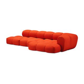 Objekte Unserer Tage Sofa | Sander - Sofa - Objekte unserer Tage - DESIGN 07 RECHTS (4-SITZER) - REINORANGE (VIDAR 4 0542 BY KVADRAT/RAF SIMONS)