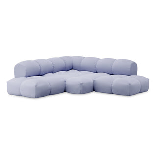 Objekte Unserer Tage Sofa | Sander - Sofa - Objekte unserer Tage - DESIGN 10 (4-SITZER) - FLIEDERBLAU (VIDAR 4 0723 BY KVADRAT/RAF SIMONS)