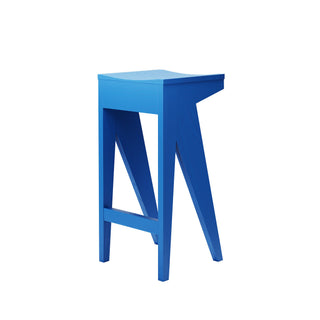 Schulz Barhocker - Barhocker - Objekte unserer Tage - Küchenhöhe - Esche lackiert Berliner Blau