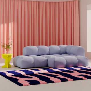 Objekte Unserer Tage Sofa | Sander - Sofa - Objekte unserer Tage - DESIGN 04 (2.5-SITZER) - FLIEDERBLAU (VIDAR 4 0723 BY KVADRAT/RAF SIMONS)
