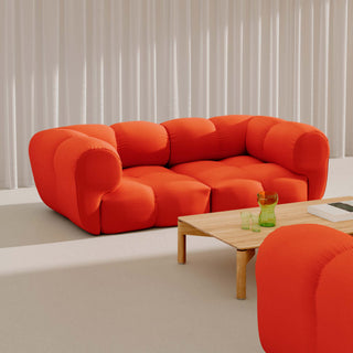 Objekte Unserer Tage Sofa | Sander Modular - Sofa - Objekte unserer Tage - DESIGN 01 (2-SITZER) - FLIEDERBLAU (VIDAR 4 0723 BY KVADRAT/RAF SIMONS)