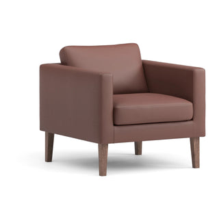 Elegance Loungesessel - Loungesessel - Prostoria - Leder Divina Cognac / Gestell: Nuss -