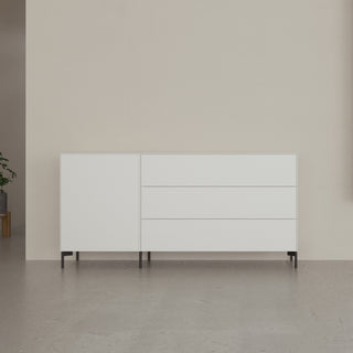 Connect Sideboard 09 - Sideboard - Form1 - Snow - Metallbeine