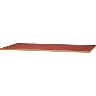 Eiermann Tischplatte - Tischplatte - Richard Lampert - Linoleum - Rot - L140 x T80cm