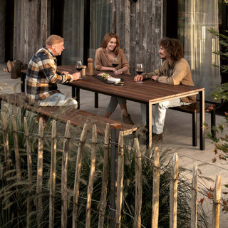 Janua Outdoor Tisch | S600 - Outdoor Tisch - Janua - 180x90cm - Kastanie gebürstet (Ton Marone)