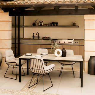 Janua Outdoor Tisch | S600 Stein - Outdoor Tisch - Janua - 180x90cm - Travatin Striato (Kalkstein)