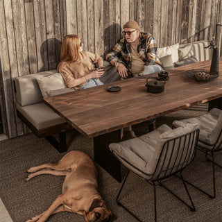 Janua Outdoor Tisch | SC41 - Outdoor Tisch - Janua - 180x90cm - Kastanie gebürstet (Ton Marone)