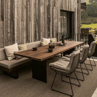 Janua Outdoor Tisch | SC41 - Outdoor Tisch - Janua - 180x90cm - Kastanie gebürstet (Ton Marone)