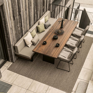 Janua Outdoor Tisch | SC41 - Outdoor Tisch - Janua - 180x90cm - Kastanie gebürstet (Ton Marone)