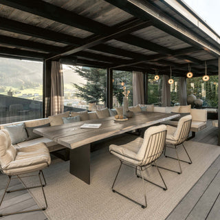 Janua Outdoortisch | Komposit SK 04 - Outdoor Tisch - Janua - L180x90cm - Kastanie gebürstet (Ton Sand)