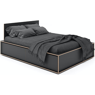 Spaze Bett - Bett - Müller Small Living - Schwarz - 140cm