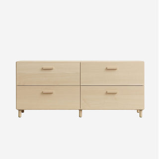 Relief Sideboard - kommode - String Furniture - Weiss - Füße