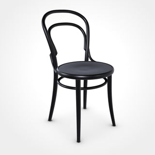 14 Stuhl - Stuhl - Ton - ohne Polsterung - Black Grain (B123)