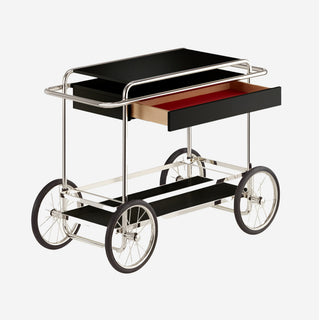 Tecta Barwagen | M4RS - Barwagen - Tecta - MDF schwarz - Kavallerie-Tuch Schwarz
