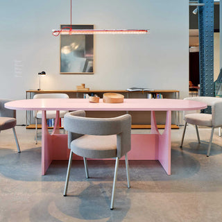 Tecta Tisch | LOT - Schreibtisch - Tecta - Esche rosa - ohne Klappfunktion