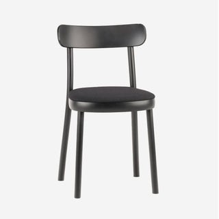La Zitta gepolstert Stuhl - Stuhl - Ton - Black / Black -