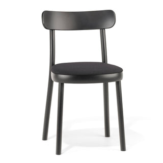 La Zitta gepolstert Stuhl - Stuhl - Ton - Black / Black -