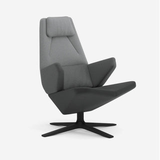 Trifidae Loungesessel - Ohrensessel - Prostoria - Novum Kies + Ebony + Lanoso / Gestell: Metall schwarz -