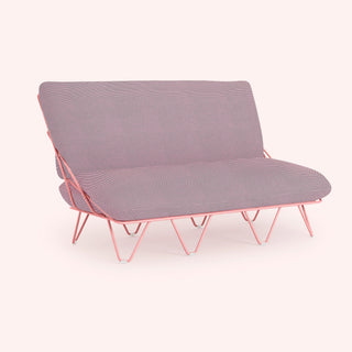 Valentina Up Outdoor Sofa - Outdoor Sofa - Diabla - Hexagon Pink -