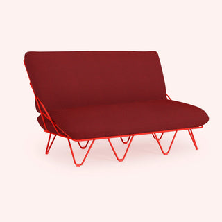 Valentina Up Outdoor Sofa - Outdoor Sofa - Diabla - Hexagon Red -