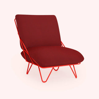 Valentina Up Loungesessel - Outdoor Loungestuhl - Diabla - Hexagon Red -