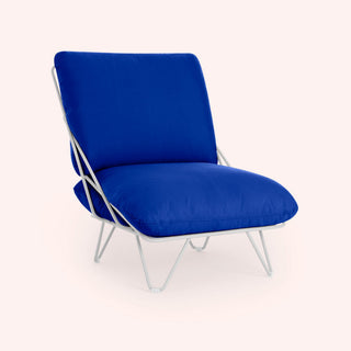 Valentina Up Loungesessel - Outdoor Loungestuhl - Diabla - Plain Blue -