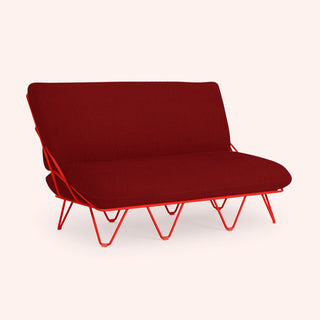 Valentina Up Outdoor Sofa - Outdoor Sofa - Diabla - Iris Red 306 -