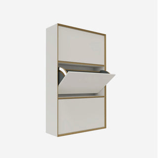 Vertiko Schuhschrank - Garderobe - Müller Small Living - 2er Höhe - Weiß