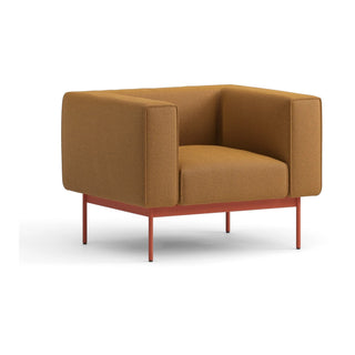 Convert Loungesessel - Loungesessel - Prostoria - Novum Curry / Gestell: Rot -