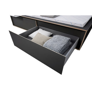 Spaze Bett - Bett - Müller Small Living - Schwarz - 140cm