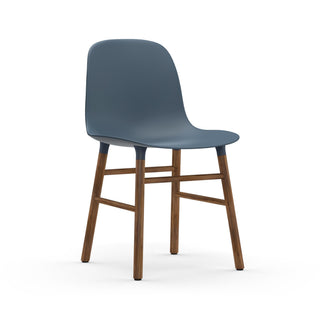 Normann Copenhagen Stuhl | Form Wood - Stuhl - Normann Copenhagen - Nuss - Blau