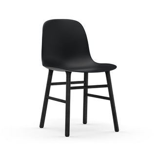 Normann Copenhagen Stuhl | Form Wood - Stuhl - Normann Copenhagen - Eiche schwarz lackiert - Schwarz