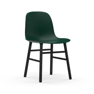 Normann Copenhagen Stuhl | Form Wood - Stuhl - Normann Copenhagen - Eiche schwarz lackiert - Grün