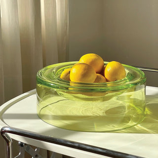 Medium Bowl Glasvase - Schale - Ursula Futura - Lime -