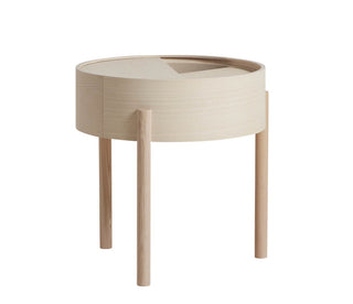 Arc Beistelltisch - Beistelltisch - Woud - ø 42 x h 45 cm - Esche weiß pigmentiert