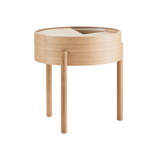 Arc Beistelltisch - Beistelltisch - Woud - ø 42 x h 45 cm - Eiche geölt
