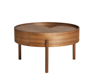 Arc Beistelltisch - Beistelltisch - Woud - ø 66 x h 38 cm - Walnuss