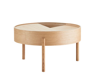 Arc Beistelltisch - Beistelltisch - Woud - ø 66 x h 38 cm - Eiche geölt