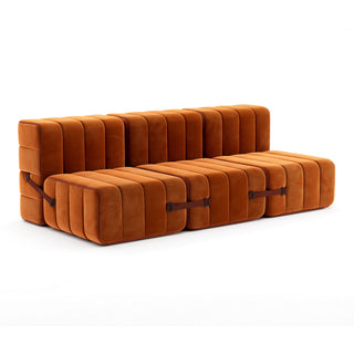 Curt Sofa - Sofa - Ambivalenz - 6er Set - Orange-red (Samt Barcelona)