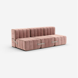 Curt Sofa - Sofa - Ambivalenz - Einzelmodul - Orange-red (Samt Barcelona)