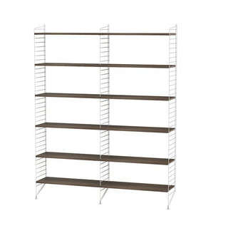 Wohnzimmer Regal A - Regal - String Furniture - Grau - Nuss