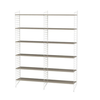 Wohnzimmer Regal A - Regal - String Furniture - Weiss - Beige