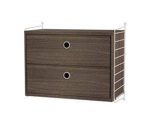 Nachttisch Sleep A - Nachttisch - String Furniture - Weiss - Nuss