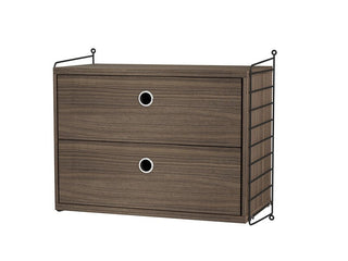 Nachttisch Sleep A - Nachttisch - String Furniture - Schwarz - Nuss