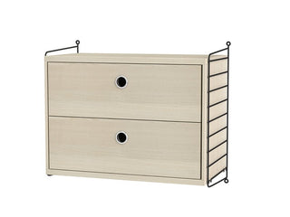 Nachttisch Sleep A - Nachttisch - String Furniture - Schwarz - Esche