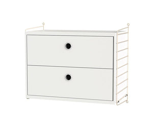 Nachttisch Sleep A - Nachttisch - String Furniture - Beige - Weiss