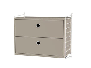 Nachttisch Sleep A - Nachttisch - String Furniture - Weiss - Beige